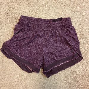 Athleta racer runner short 4 inch dark purple